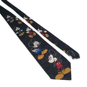 Disney Mickey Mouse Necktie Polyester Character Design Mens Fashion Accessory